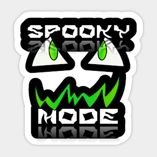 Jack O Lantern Face - Halloween Costume - Spooky Mode Sticker